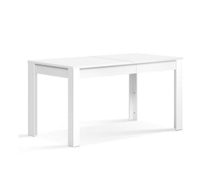 120cm 4 seater Rectangular NATU Dining Table - White - NATAB120DT-WH