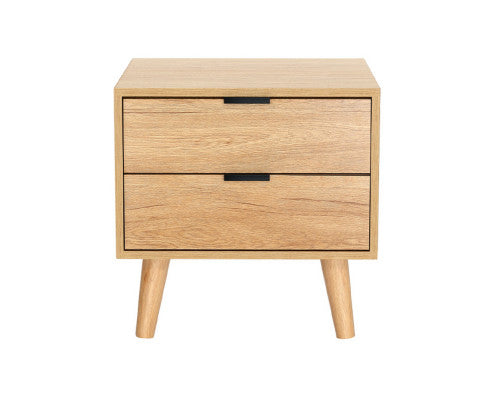 Two drawers Bedside Table - NAQ03BS