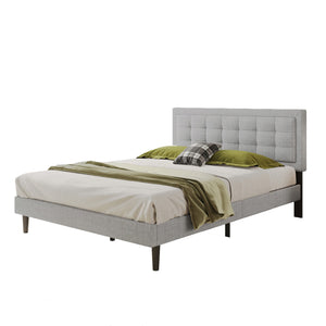 Anka Harmonica Grey Fabirc Bed Frame