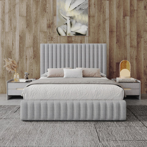 Anka Cello Grey Fabirc Bed Frame