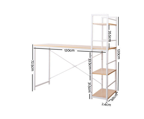 120cm top with 4 Level Shelf Desk - NA1111DK