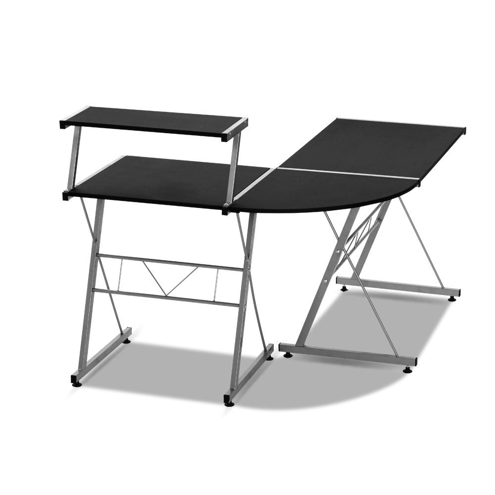 L-shape Computer Desk - Black - NA117DK-BK