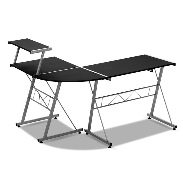 L-shape Computer Desk - Black - NA117DK-BK