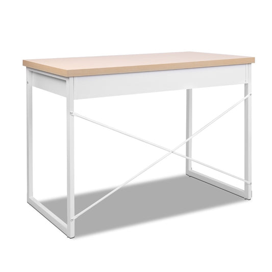 100cm Two drawers Desk - Oak & White NA118DK