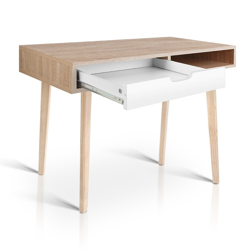 One drawer Scan Desk - Wood - NASCANDK-WD