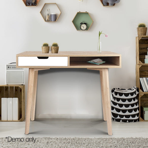 One drawer Scan Desk - Wood - NASCANDK-WD