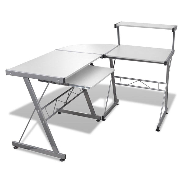 L-shape Computer Desk - White - NA117DK-WH