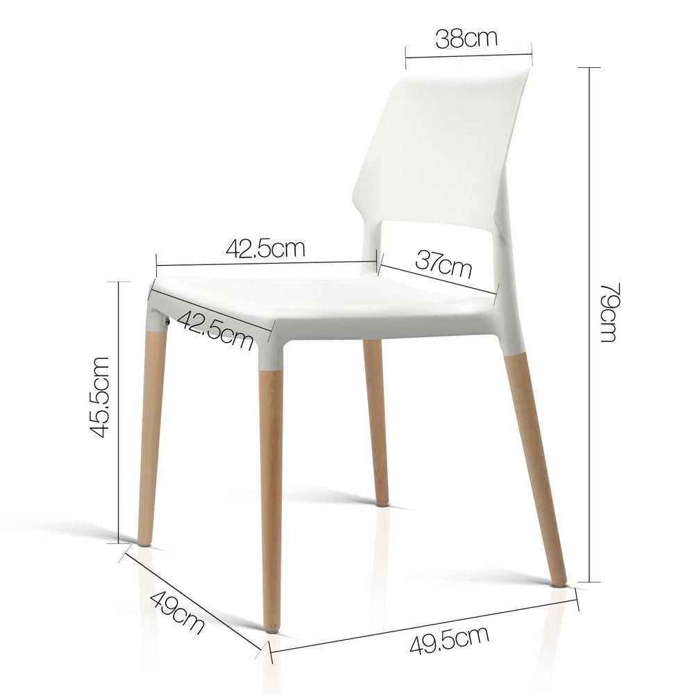 Stockable Dining Chair - NAM2503DC-WH