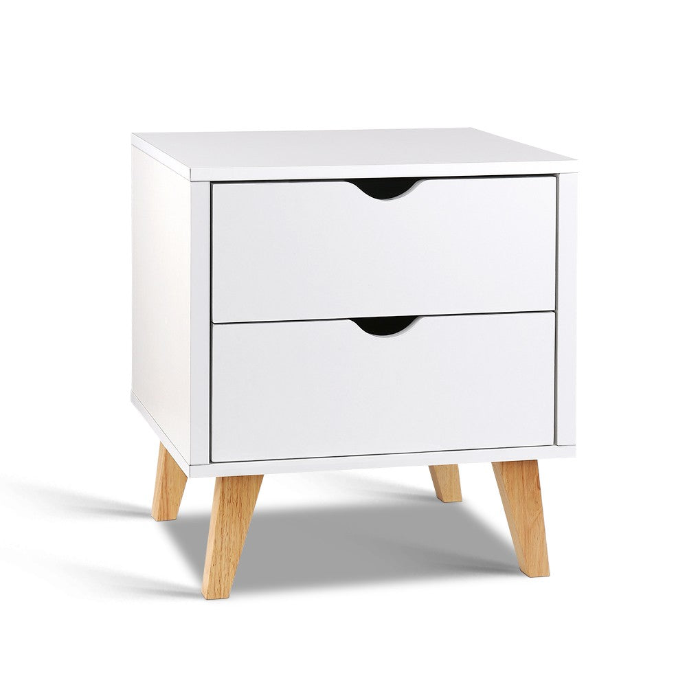 Large two drawers SCAN Bedside Table - NASCANBS