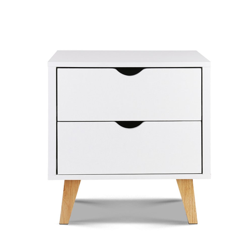 Large two drawers SCAN Bedside Table - NASCANBS