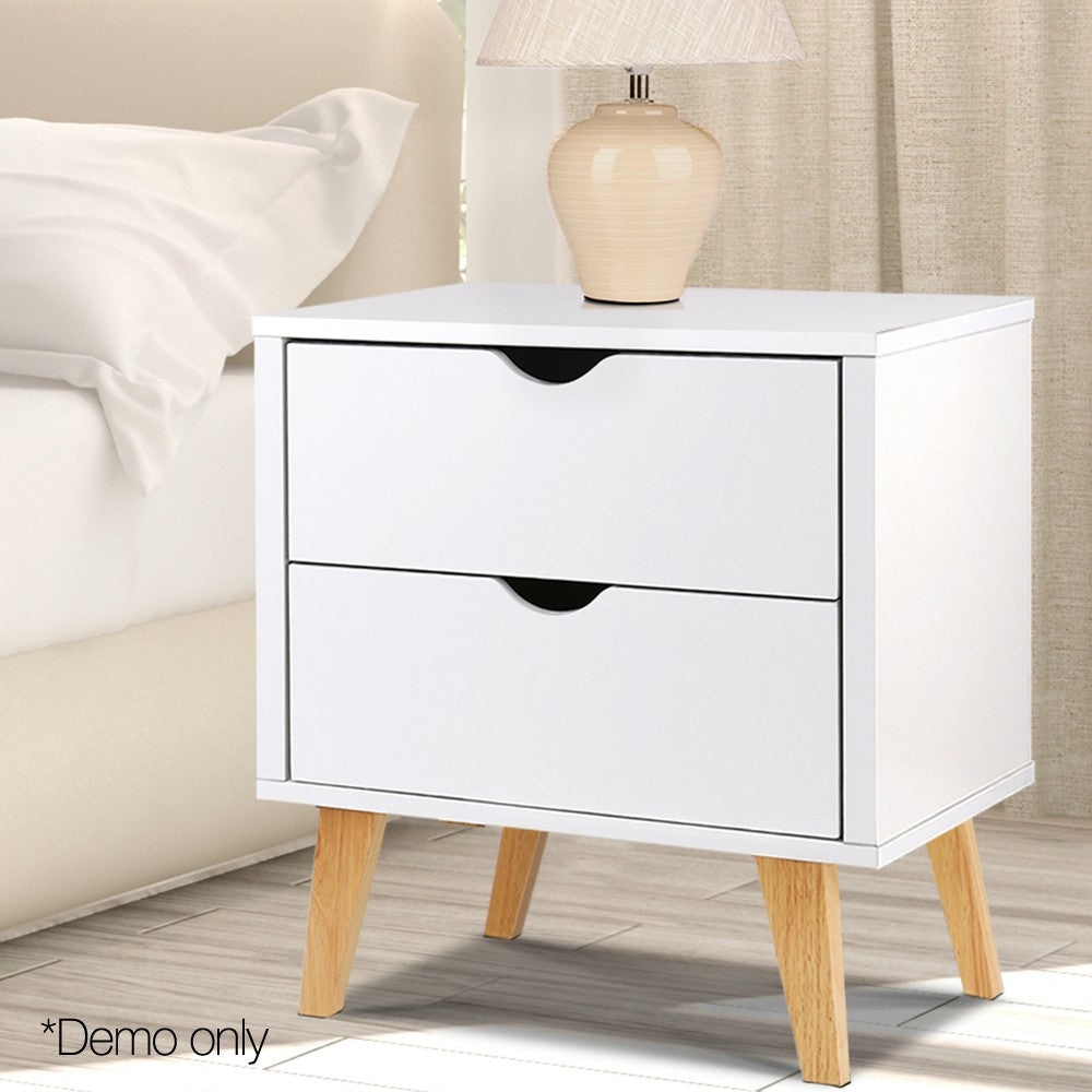 Large two drawers SCAN Bedside Table - NASCANBS