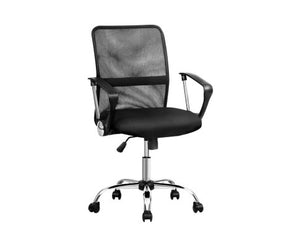 Mesh Office Chair Executive Mid Back Black - 8009L