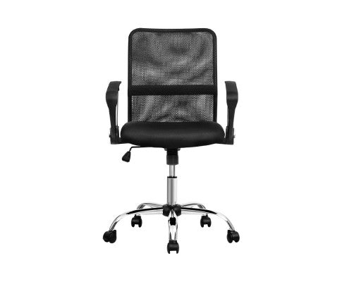 Mesh Office Chair Executive Mid Back Black - 8009L