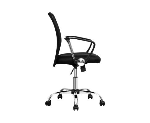 Mesh Office Chair Executive Mid Back Black - 8009L