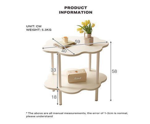 Cloud Double Layer Coffee Table / Corner Table / Side Table/ End Table