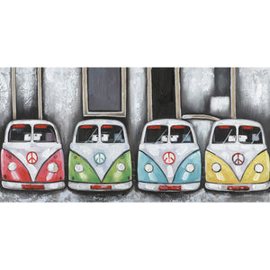 Kombi Vans Canvas Painting WF1522 100 x 50cm