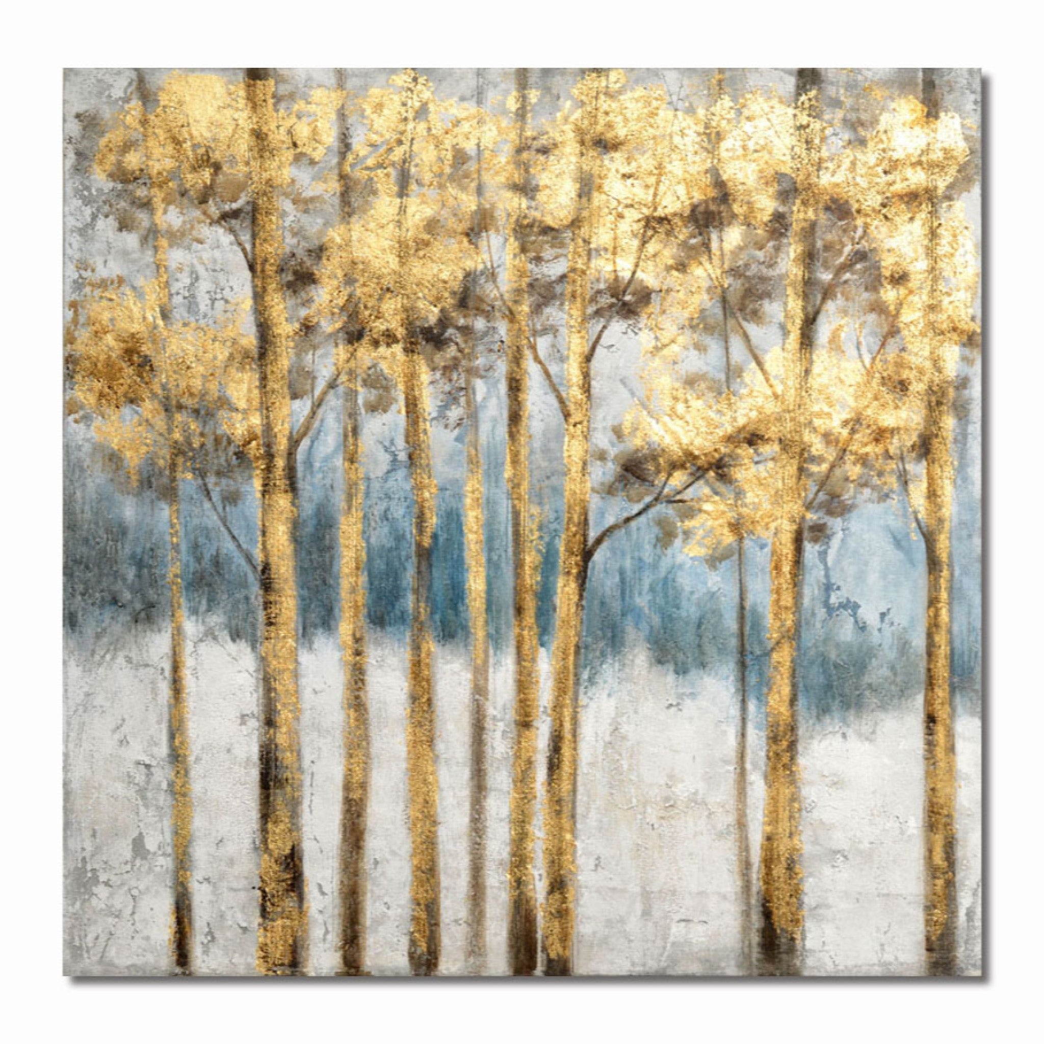 Yellow Leaves Hand Painting Picture WF1537 80 x 80cm