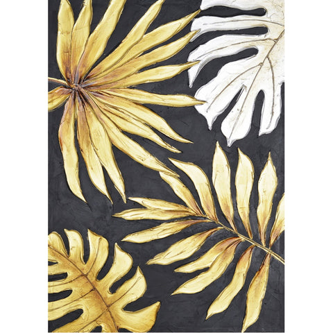 Golden Palm leaves Painting WF1655A 70 x 50cm