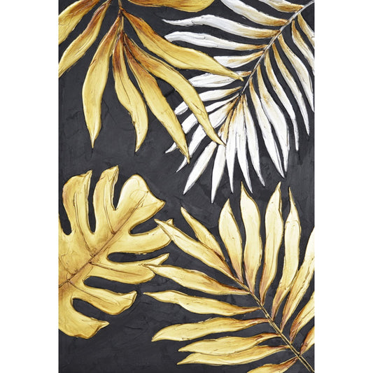 Golden Palm leaves Painting WF1655B 70 x 50cm