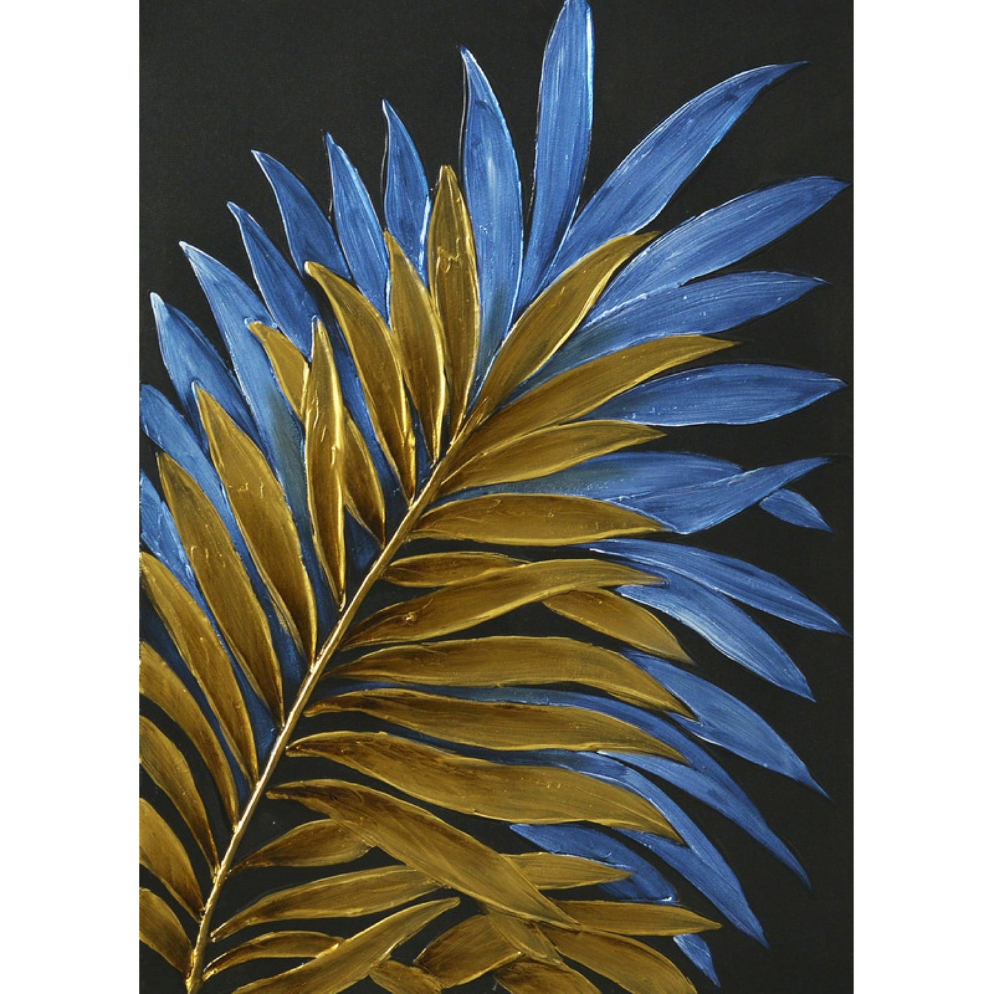 Leaves Hand Painting Picture WF1659A 70 x 50cm