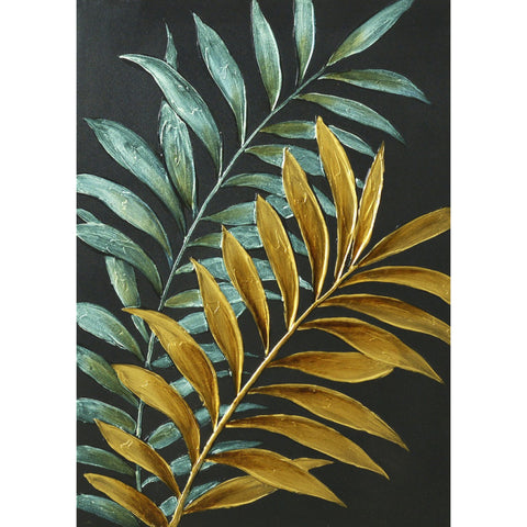 Leaves Hand Painting Picture WF1659B 70 x 50cm