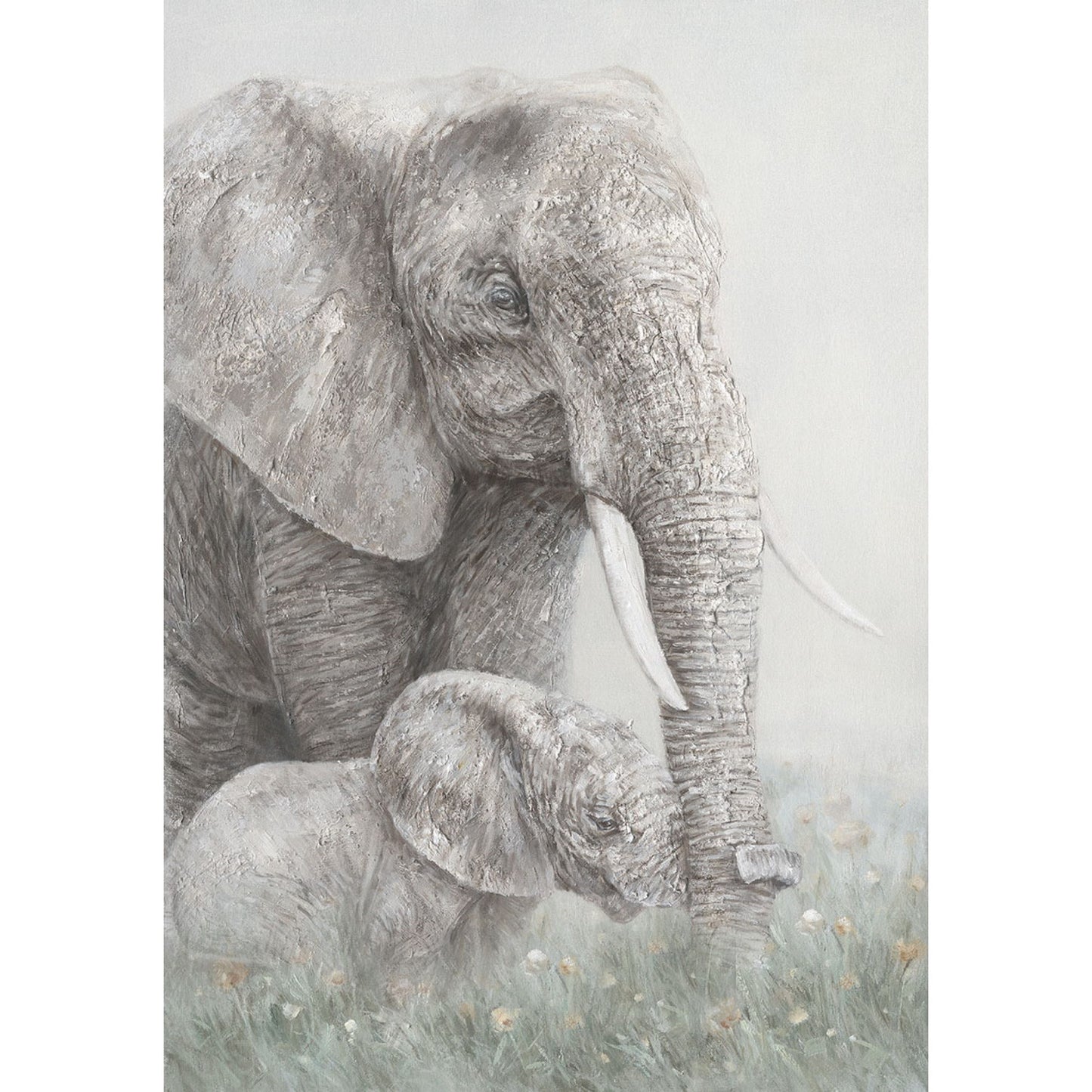 Elephant Canvas Painting WF1771 100 x 70cm