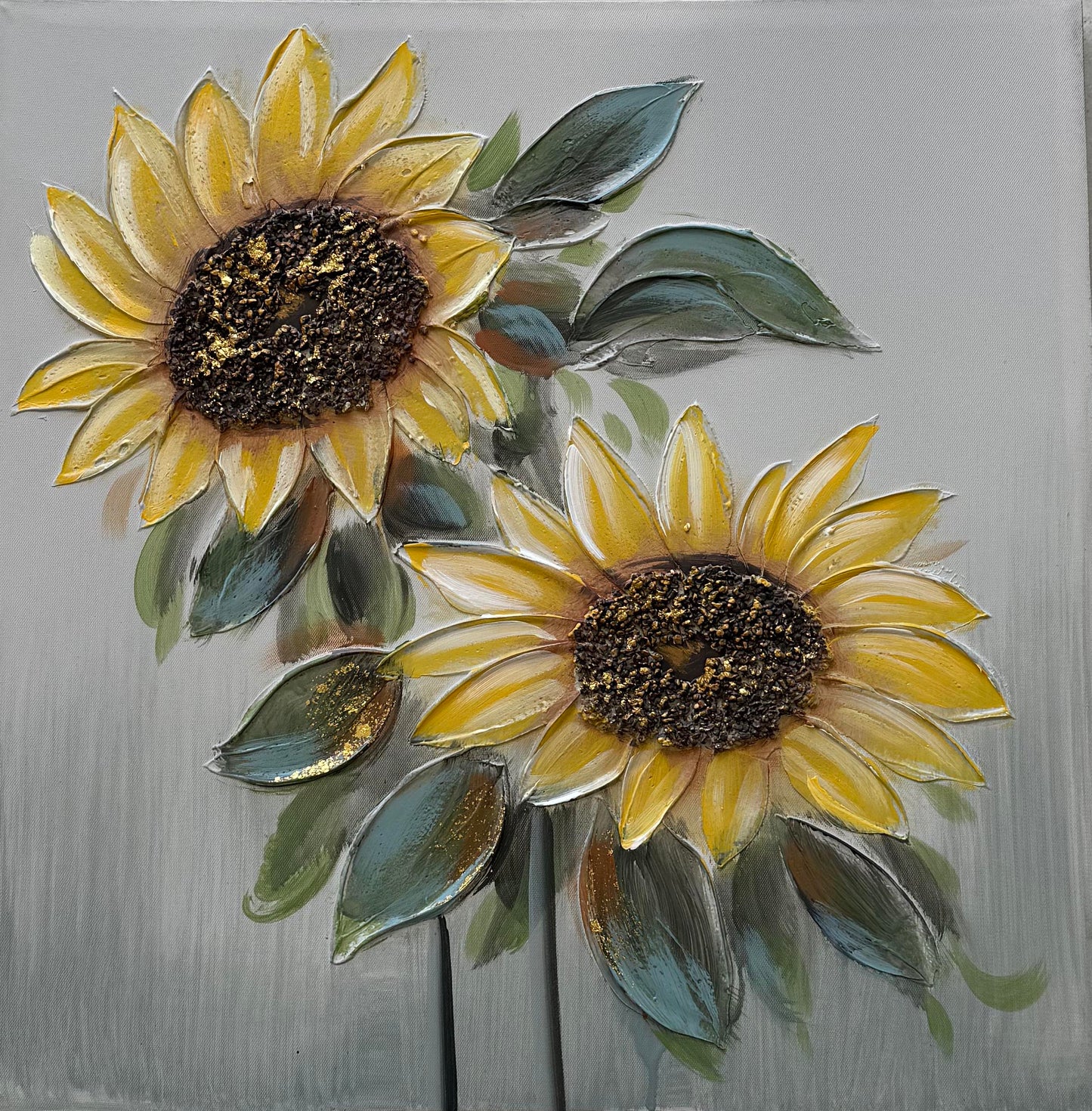 Sun Flower Hand Painting Picture WF1790A 60x60x3cm