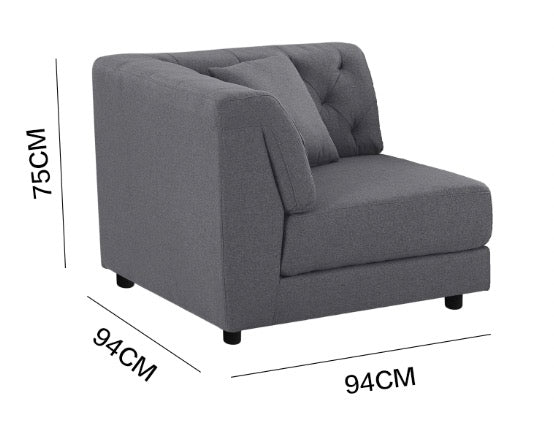 "MING" Modular Sectional Sofa Grey