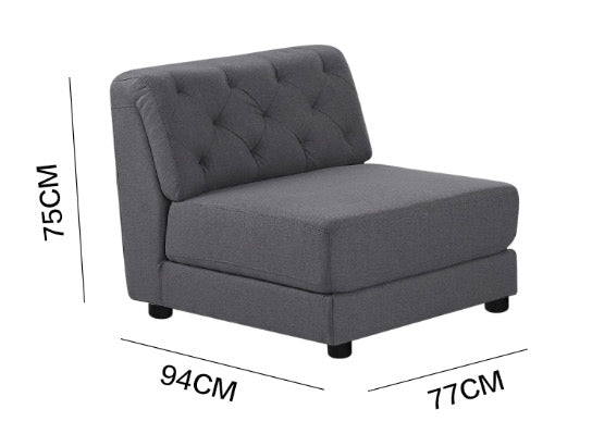 "MING" Modular Sectional Sofa Grey