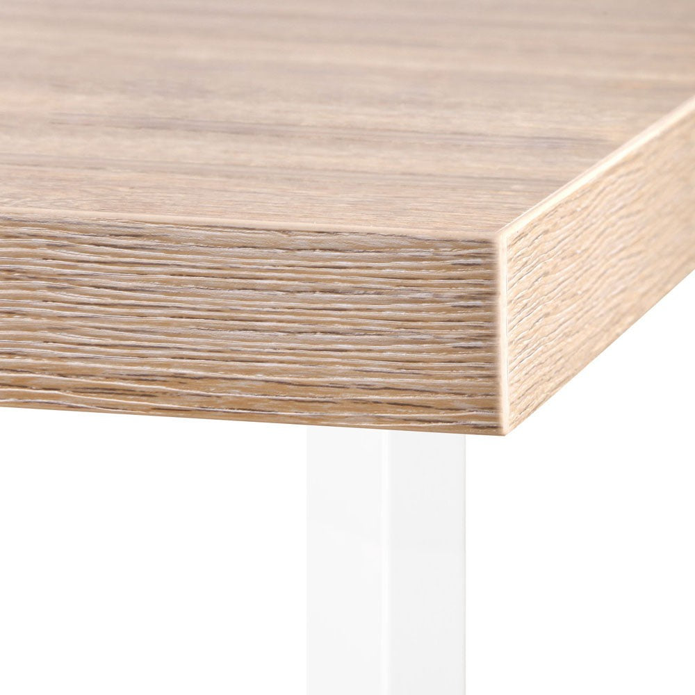 140cm Snack Shelf Desk - Oak & White - NA140SDK-OA