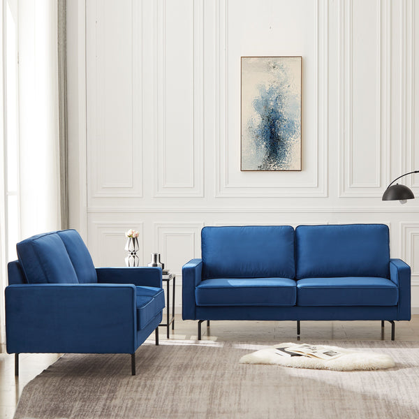 Anka Jessica Velvet sofa - Blue