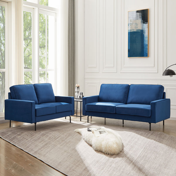 Anka Jessica Velvet sofa - Blue