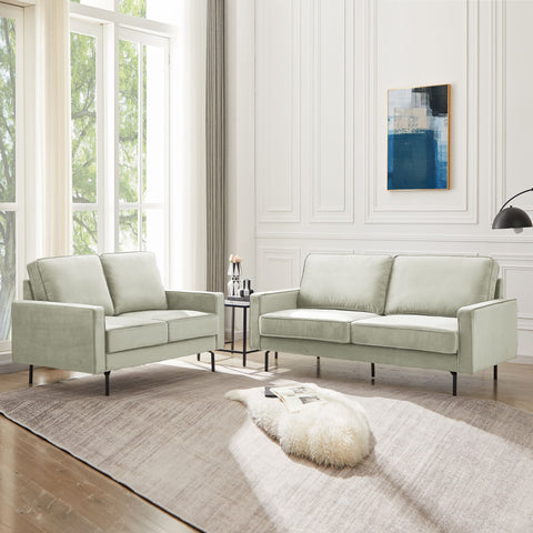 Anka Jessica Velvet sofa - Cream