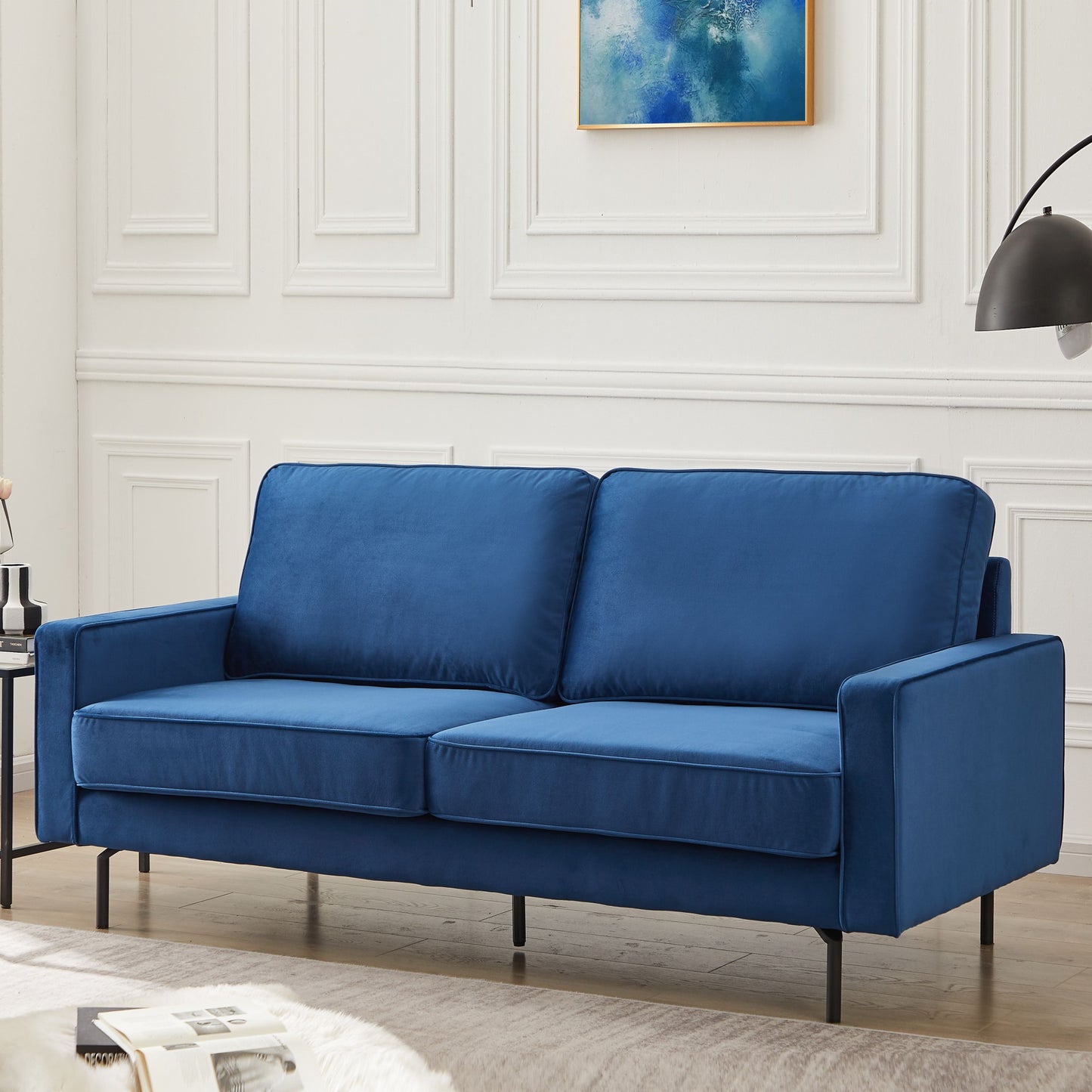 Anka Jessica Velvet sofa - Blue