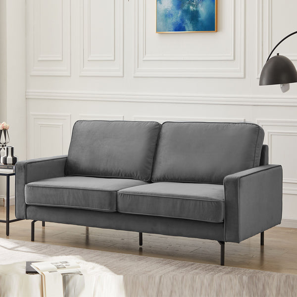 Anka Jessica Velvet sofa - Grey