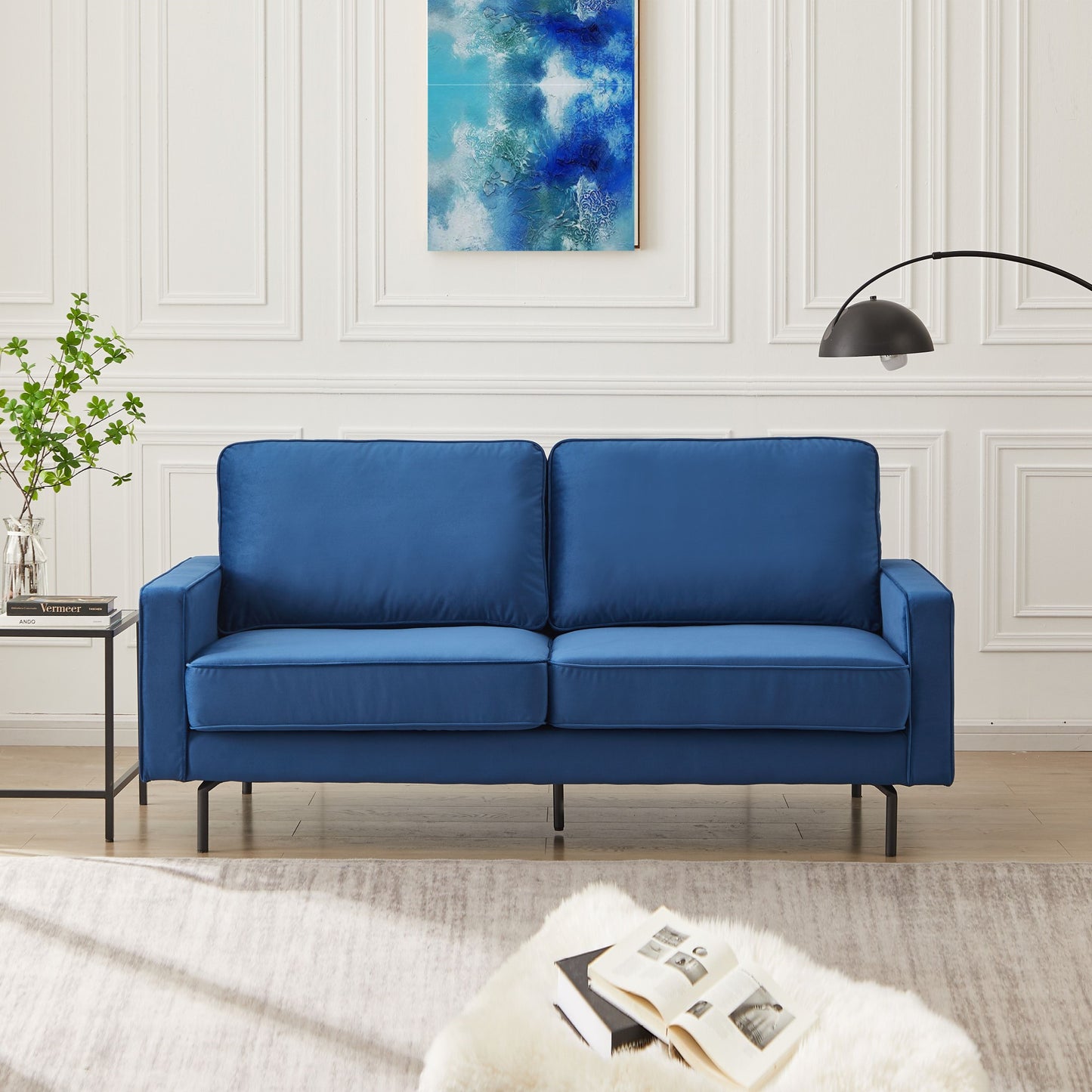 Anka Jessica Velvet sofa - Blue